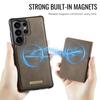 Samsung S26 Ultra Phone Case with Card Holder & Wireless Charging Stand