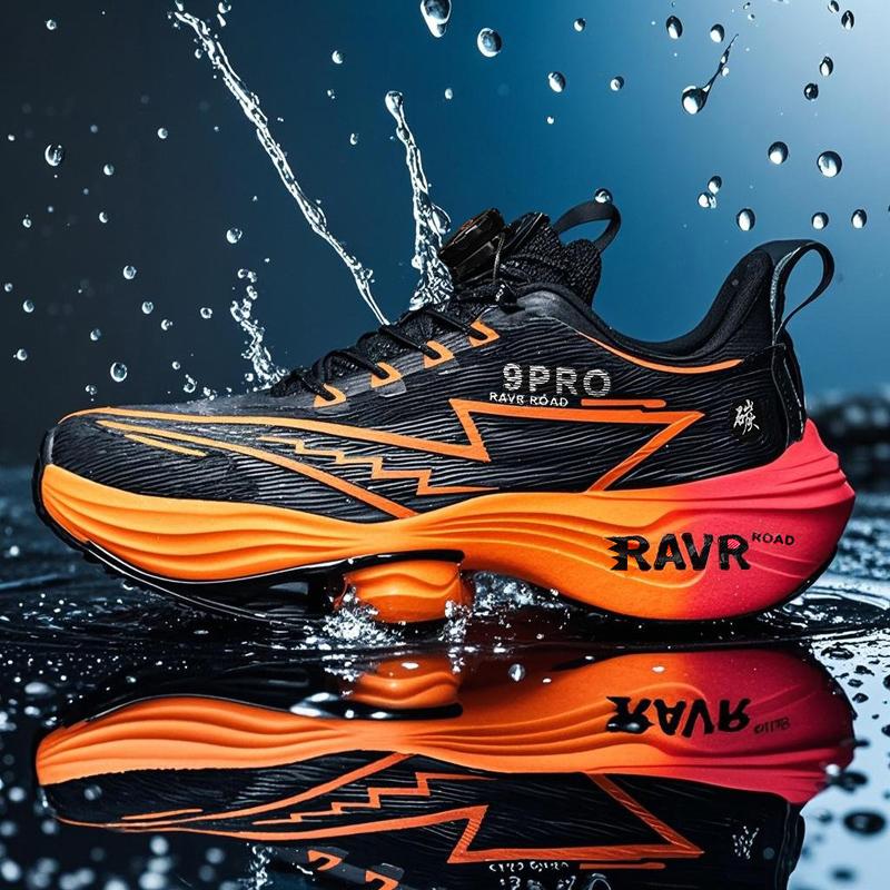 Men Racing Running Shoes Light Foam Carbon Plate Cushioning Stable Shoes Fashion Printed Sneakers Anti Slip Comfoy Tennis Shoes