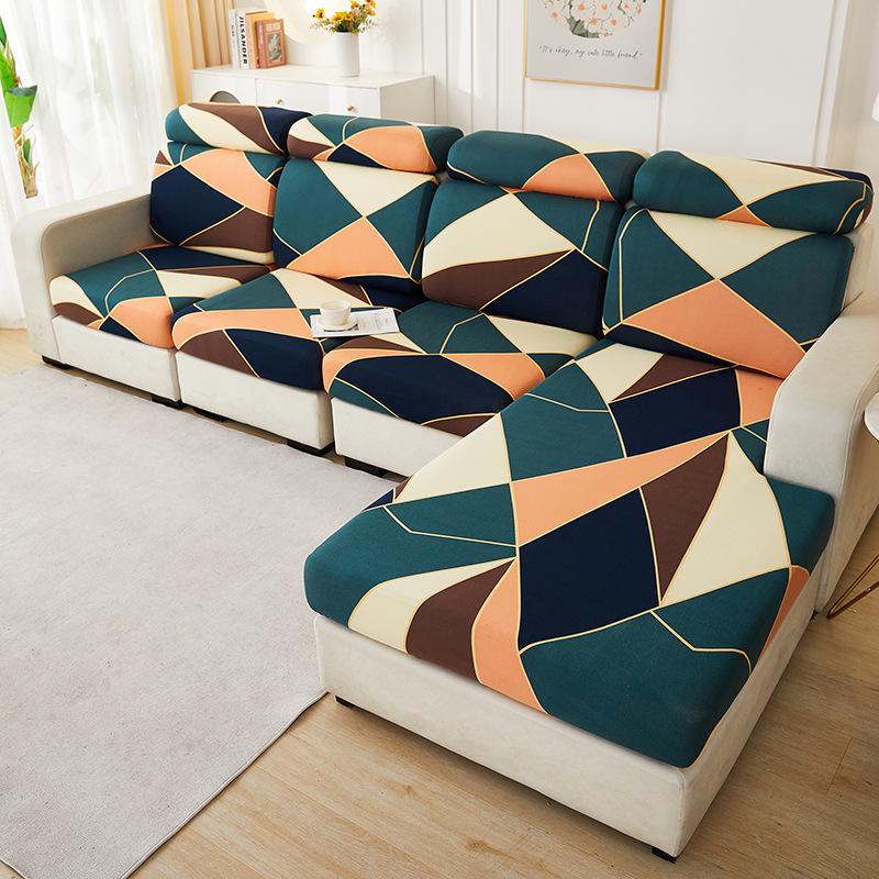 

Двусторонние наволочки на подушки дивана из кукурузного флиса с противоскользящей подкладкой, эластичные чехлы с цветочным принтом для секционных диванов - размеры 50-110 см Single