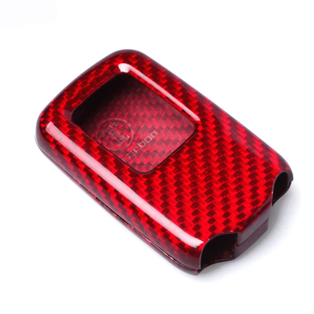 BOMI Premium Carbon Fiber Key Case for Honda Step and Perfect Gift Fit, Jade, Vezel, Wagon, S660, Freed, Odyssey, Accord, Grace, Shuttle, (Carbon Red)