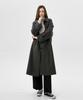 Ranunculus Herringbone Balmacaan Long Wool Coat_Melange Grey