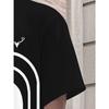 2026 Summer Fashion Men's Stripe Printed Comfortable Breathable Round Neck T-shirt Shorts Set Outdoor High Street Clothing
