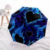 1pc Flame Hearts Automatic Folding Umbrella - Compact 8-Rib Design, Durable Plastic & Iron, Lightweight for Outdoor Daily Use249