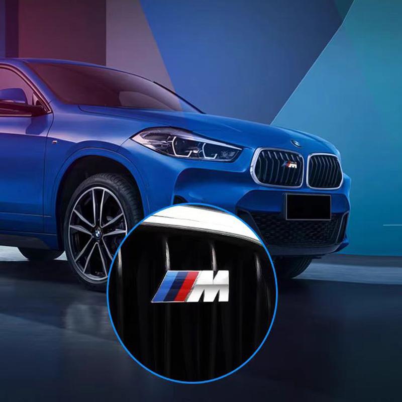 For BMW F15 G05 F16 G06 F25 G01 G08 F26 G02 F07 F10 G07 G20 Sticker 3D Car Front Grille M Badge Emblem Decoration Accessories