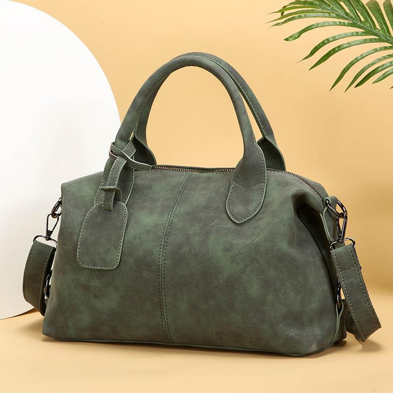 Módní a jednoduchá taška polštářovka Boston Bag Dámská taška pro dojíždění Kabelka