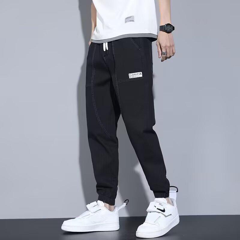 

Мужские свободные джинсы-джоггеры гаремы больших размеров - Модная повседневная рабочая одежда, длинные брюки Large