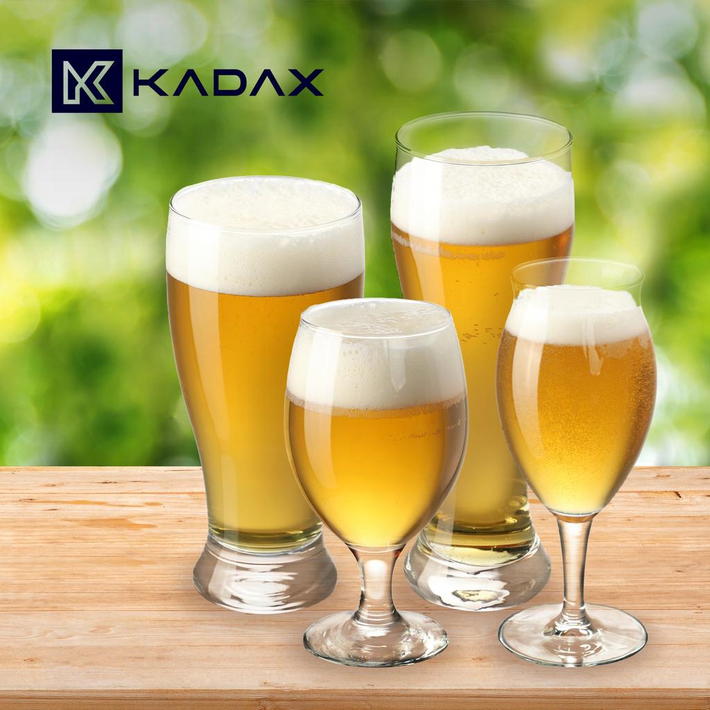 KADAX Beer Glasses Goblets Wine Glasses Set 410ml