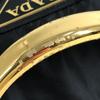 PRADA Big logo triangle logo plate Tote bag with metal handle and flap Hand Bag