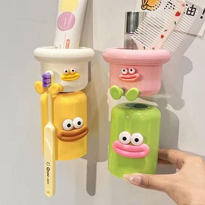 Magnetischer Zahnbürstenbecher Stanzfrei Home Storage Zahnbürstenhalter Wandmontiert Umgedrehter Zahnbürstenhalter