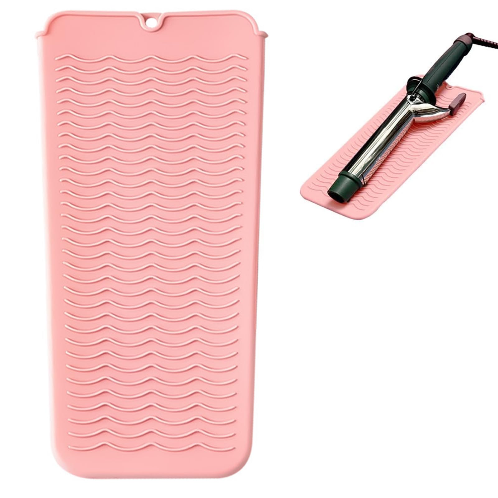 

KALOLINNA Hair Iron Mat Storage Portable Travel Silicone Straightener Perfect for Business Trips and Travel Pouch, Heat-Resistant Pouch, Pouch, розовый