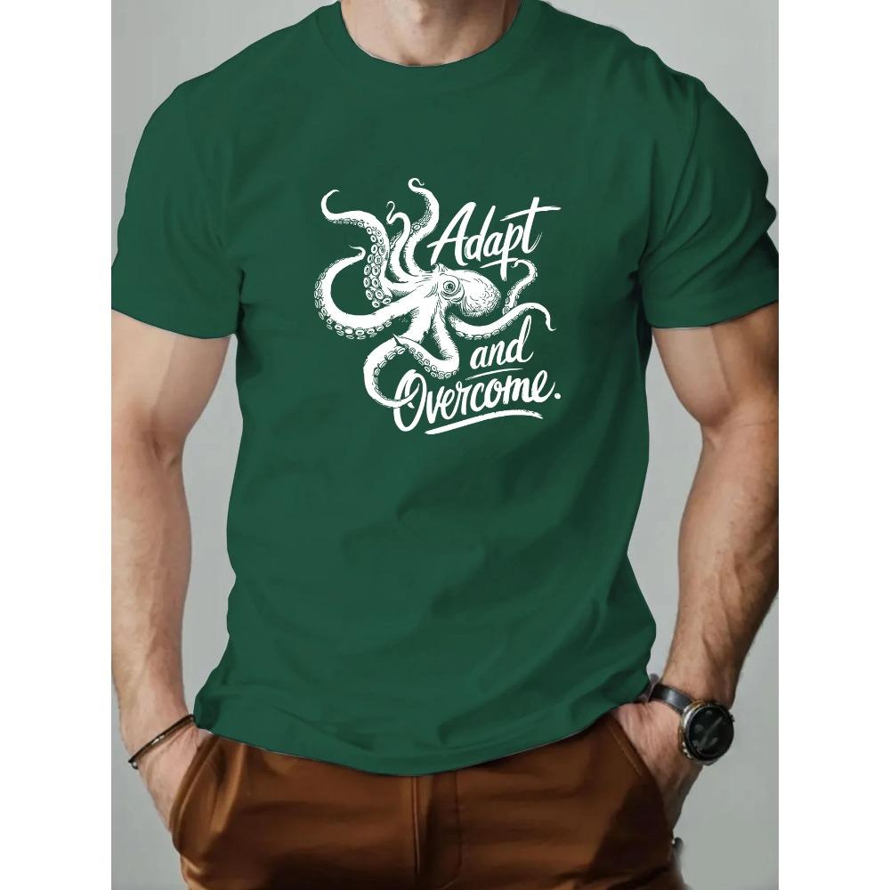 Male T-Shirt Cotton Graphic Tees for Men 2025 Trendy Fashion Print Summer Casual Soft Breathable Crewneck Daily Top