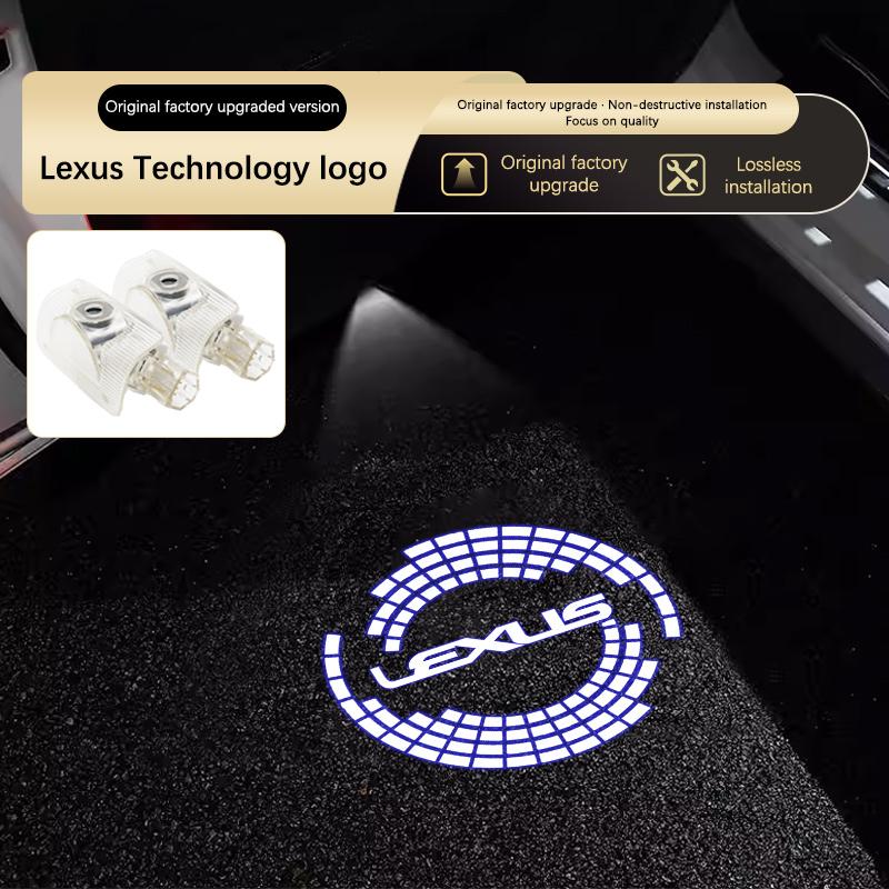 UDS2  Led Car Door Welcome Light Laser Projector For Lexus RX300 LX570 ES300 RX ES GX LS LX IS GS RC UX IS250 Car Styling Accessories