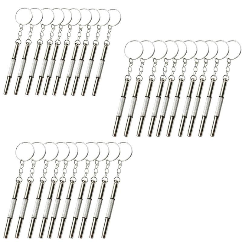 10/20/30pcs Mini Hand Glasses Screwdrivers 3-in-1 Spectacle Repair Kits Multifunction Sunglass Watch Glasses Screwdriver Set with