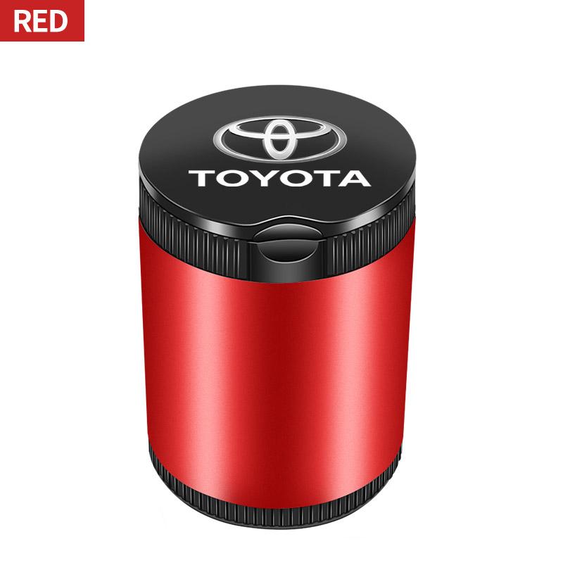Car Styling LED Ashtray Cigarette Smoke Bin Holder With Lid For Toyota Land Cruiser Prado J120 J150 J200
