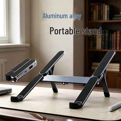 Foldable Aluminum Laptop & Tablet Cooling Stand for Desktop Office