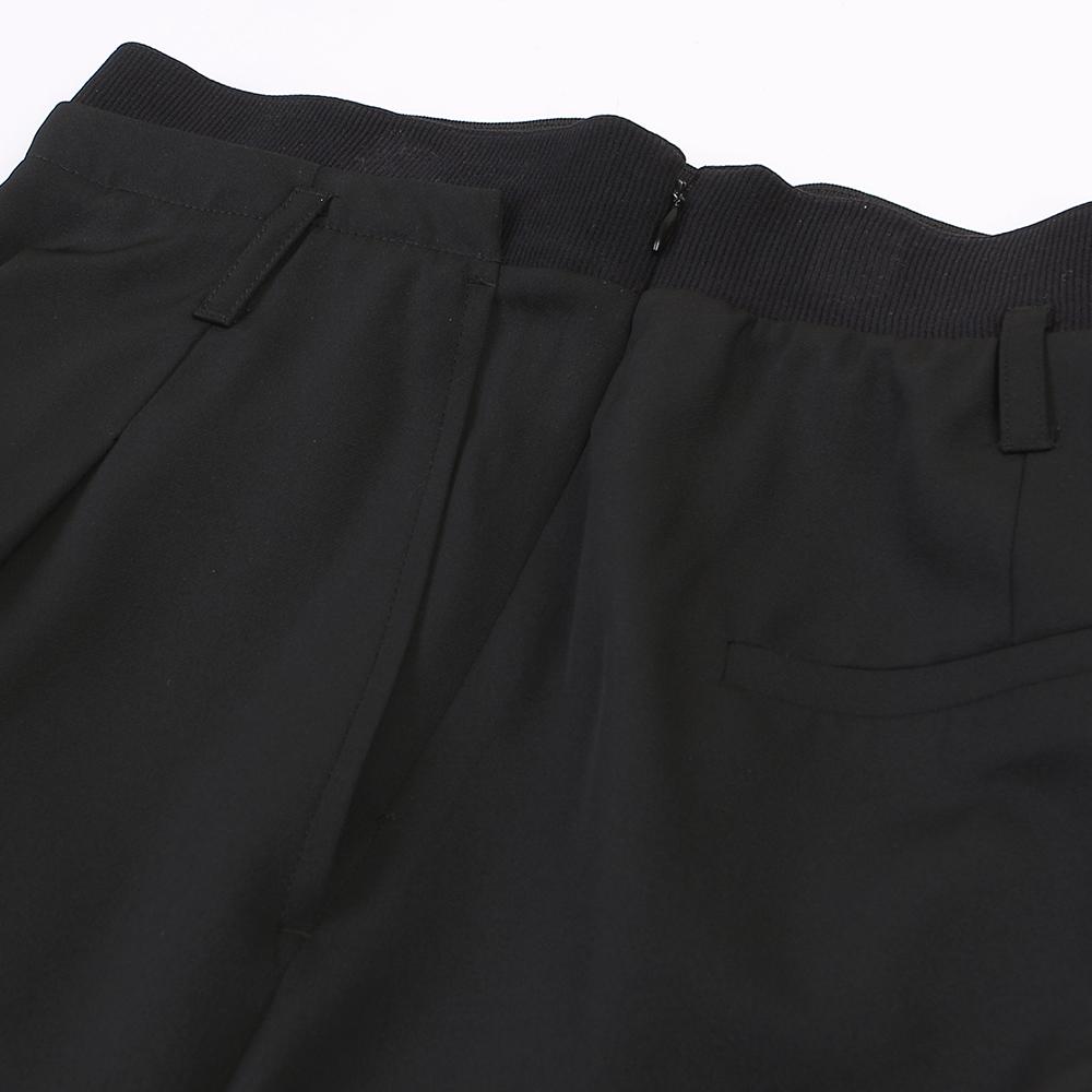 LAP Elastic Waistband Belted Pants Set Ar2Wp563