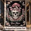 Skull Gothic (46) Theme Custom Tapestry Personalized Custom Name Text Wall Hanging Tapestry Home Decor Background Cloth