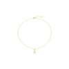 Elegant Korean Ginkgo Leaf Zircon Necklace Pendant - High-Grade, Niche Design Collarbone Jewelry.