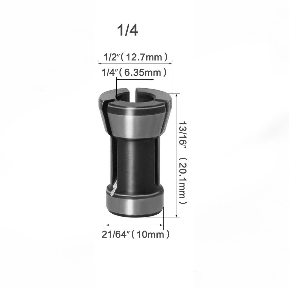 

Angle Grinder to Router Bit Adapter - Hex Shank to Round Shank Converter for Woodworking Tools