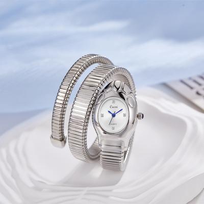 Ceas de damă de lux cu quartz în formă de șarpe, ceas elegant cu brățară pentru femei, ceas creativ cu personalitate, ceas comemorativ Zodia șarpelui