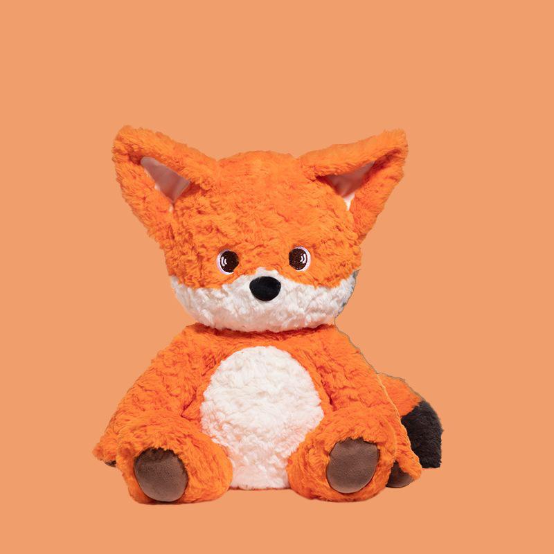 Cute Orange Fox Plush Toy Soft Stuffed Animal Fox Doll Fluffy Fox Plushie For Kid Adult Birthday Gift Home Decoration Creativity