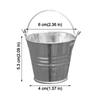 Mini Portable Bucket Cup Creative With Handle Reusable Tiny Pail Cup Food Grade for Home Kitchen Outdoor Picnic