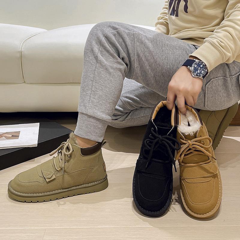 Cizme de zăpadă de mărime mare pentru toamna și iarna femeilor, noi, europene și americane, retro, de catifea, groase și călduroase, pentru femei