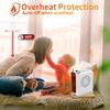 Portable Fan Heater Electric Heating,800W High Energy Oscillating P-TC Ceramic Heating Fast Heating Room Thermostat With Overheat And Tilt 