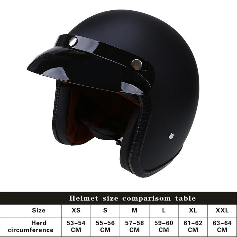 Motorcycle Helmet Vintage Open Face Helmet Motorcross Dirt Bike Casque Homme Winter Warming Casco Moto Accessories