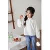 LUSON Girls' Floral Half-Placket Casual Shirt