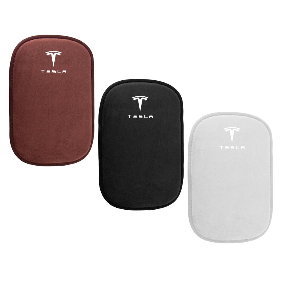 Car Armrest Box Mat Center Console Arm Rest Box Pad Accessories For Tesla Model 3 Model S X Model Y Roadster SpaceX Cybertruck