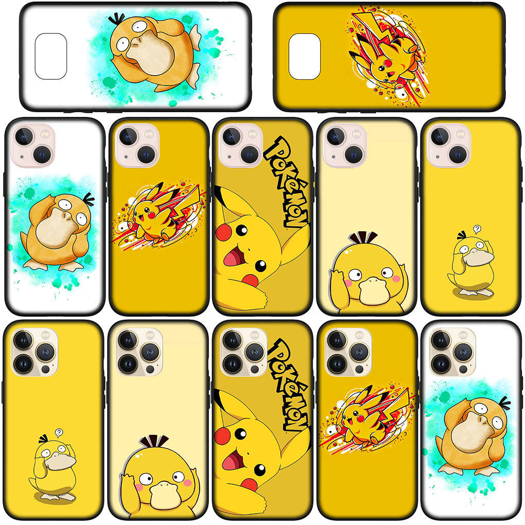 Pouzdro na telefon pro iPhone 17 16 15 Plus Xiaomi Poco F8 F7 X7 X6 M8 C85 C75 Redmi Note 14 12 11 13 Pro Max A4 14C 13C 15C Psyduck Pokemon GO Pikachu Kryt