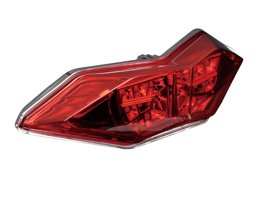 POSH FAITH Motorcycle LED Tail Lamp for Ninja 250 Red ('13) 134090-90