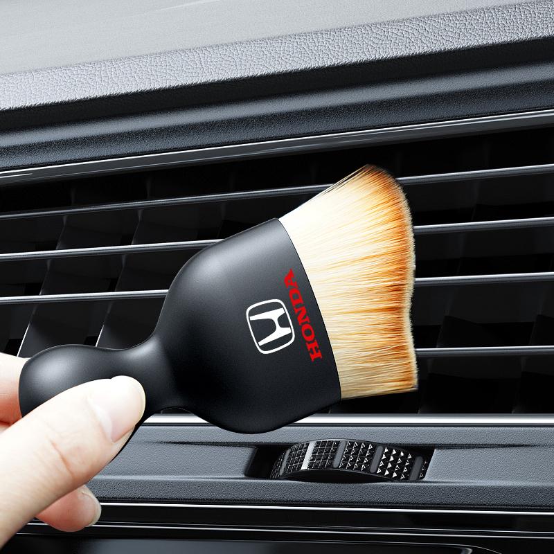Car Accessories For Honda TYPER Civic XR-V HR-V CRV Fit Accord Odyssey Car Special Cleaning Towels Cleaning Soft Brush Stickers