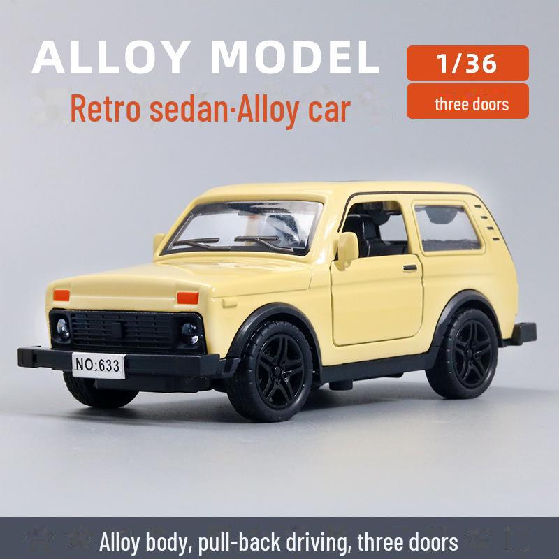 "Children's Off-Road Alloy Car Models with Open Doors - Sports Car Cake Decorations and Gifts for Boys"