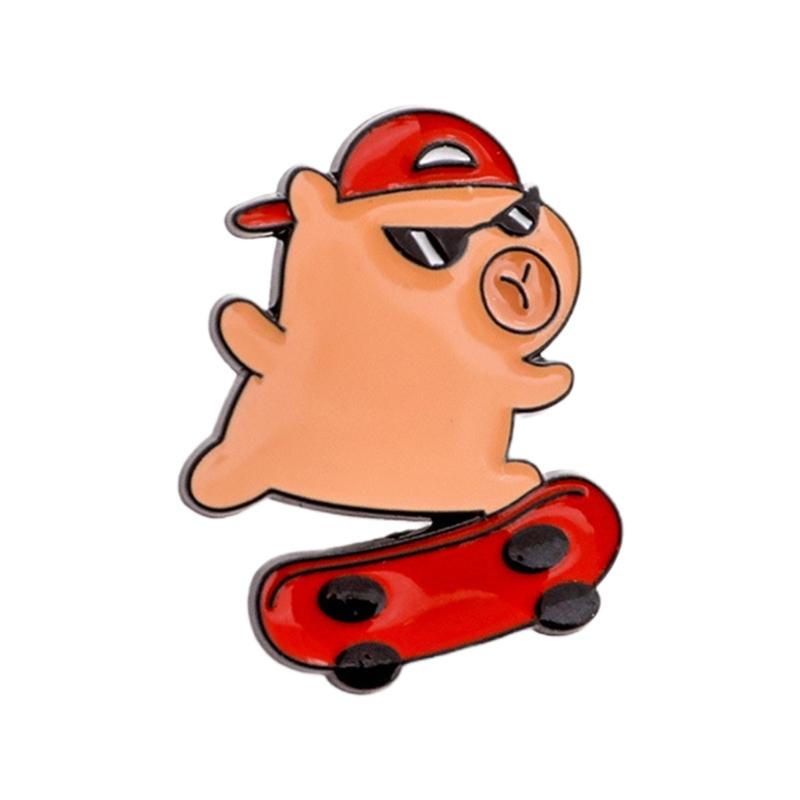 Модная брошь в виде капибары, забавная брошь в форме животного, уникальная металлическая брошь в форме животного, идеально подходит для повседневного ношения или особых случаев.