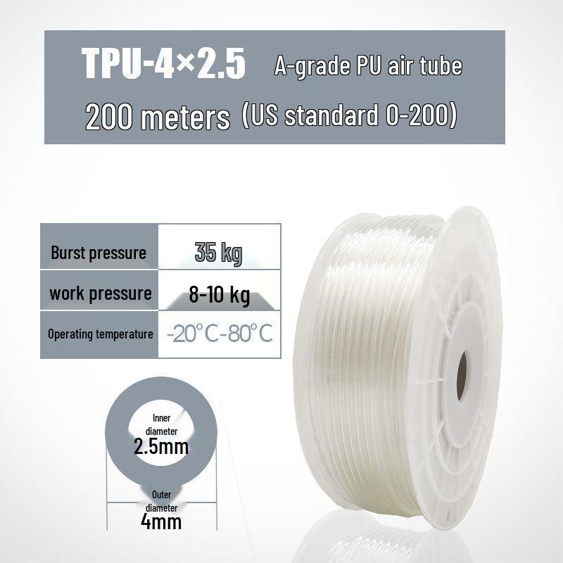 High-Pressure 8MM PU Pneumatic Air Hose for Air Compressors