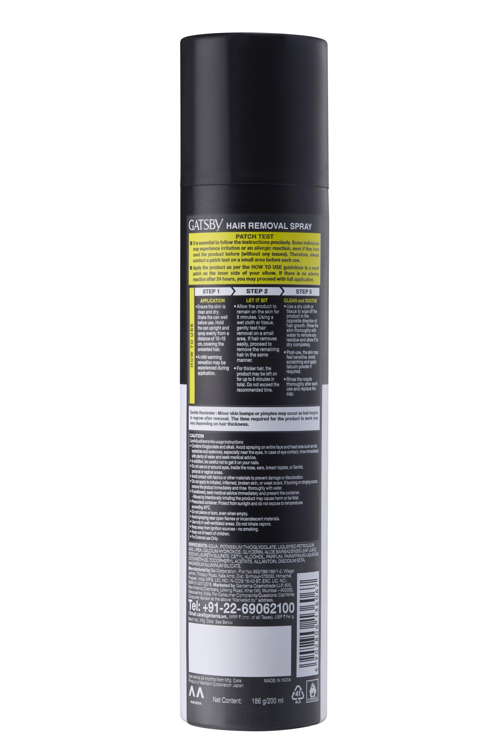 Gatsby Japan Body Hair Removal Spray