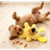 Squeaky Dog Plush Toy, Crinkly Dog Toy, Dog Toys Crinkle, Dog Chew Toys, Crinkle Puppy Toys for Interactive Play(2pcsYellow+Blue)