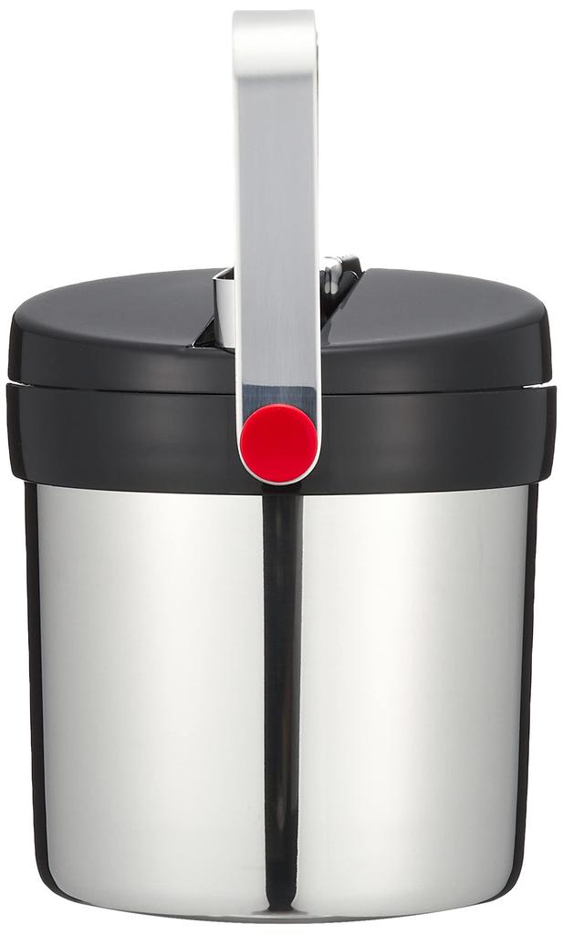 Thermos Vacuum Insulated Ice Bucket, Stainless Steel Black, JIN-1300 SBK