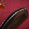 Black Buffalo Horn Hair Comb & Head Massager - Unisex Gift