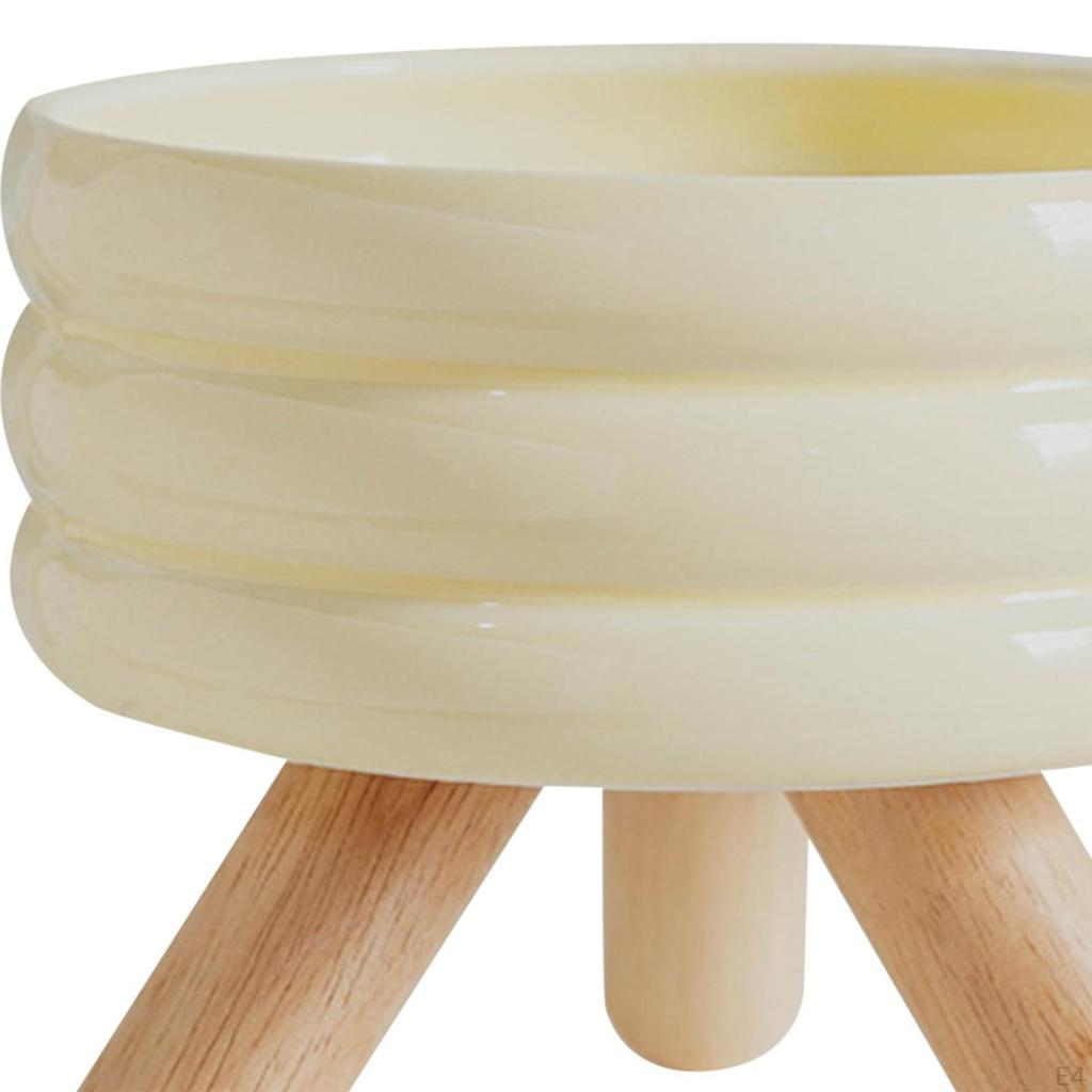 Ceramic Cat Bowl Elevated Food Protect Pet Spines Anti Slip Lightweight