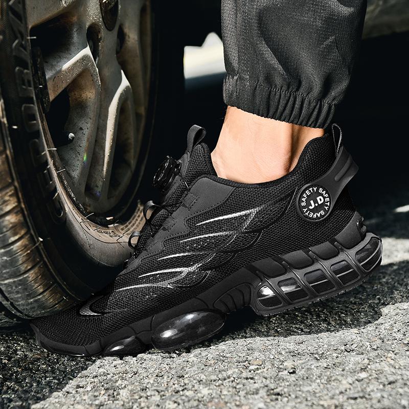 Fashionable, Comfortable and Casual Sports Shoes, Work Boots, Anti-puncture and Anti-crush Safety Shoes, Men's Protective Shoes