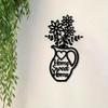 Iron Wall Art Home Sweet Home Sign Vintage Farmhouse Decor Metal Welcome Sign Floral Design Entryway Living Room Gift