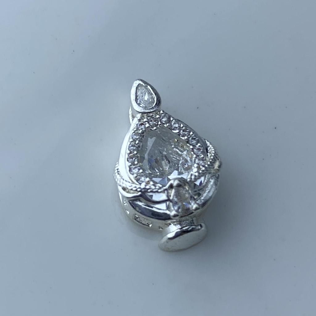 Vibrant Diamond Zircon Tulip Clavicle Chain Spacer Beads Charms