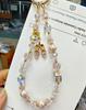 Premium Versatile Love Crystal Beaded Pendant Mobile Phone Chain Ballet Shoes Pendant Bag Keychain Wrist Rope Pendant
