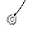 Adjustable Length Sturdy Metal Pendant Necklace Featuring Spirals Pattern Accessory for Trendy Autumn Winter Outfits