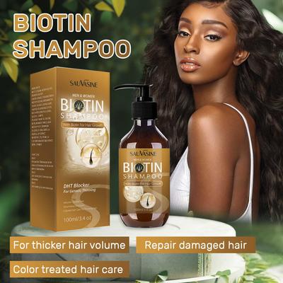 Biotin Saç Büyümesi Şampuanı Saç Dökülmesine Karşı Kalınlaştırıcı formül Kolajen ve Kök Hücre Saç Yeniden Büyümesi İçin İncelmeye Karşı Sülfatsız Kepek Tedavisi