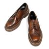 66-1 Brock Carved Men'S Shoes British Fashion Casual Leather Shoes First Layer Cowhide Retro Handmade Old Platform Shoes