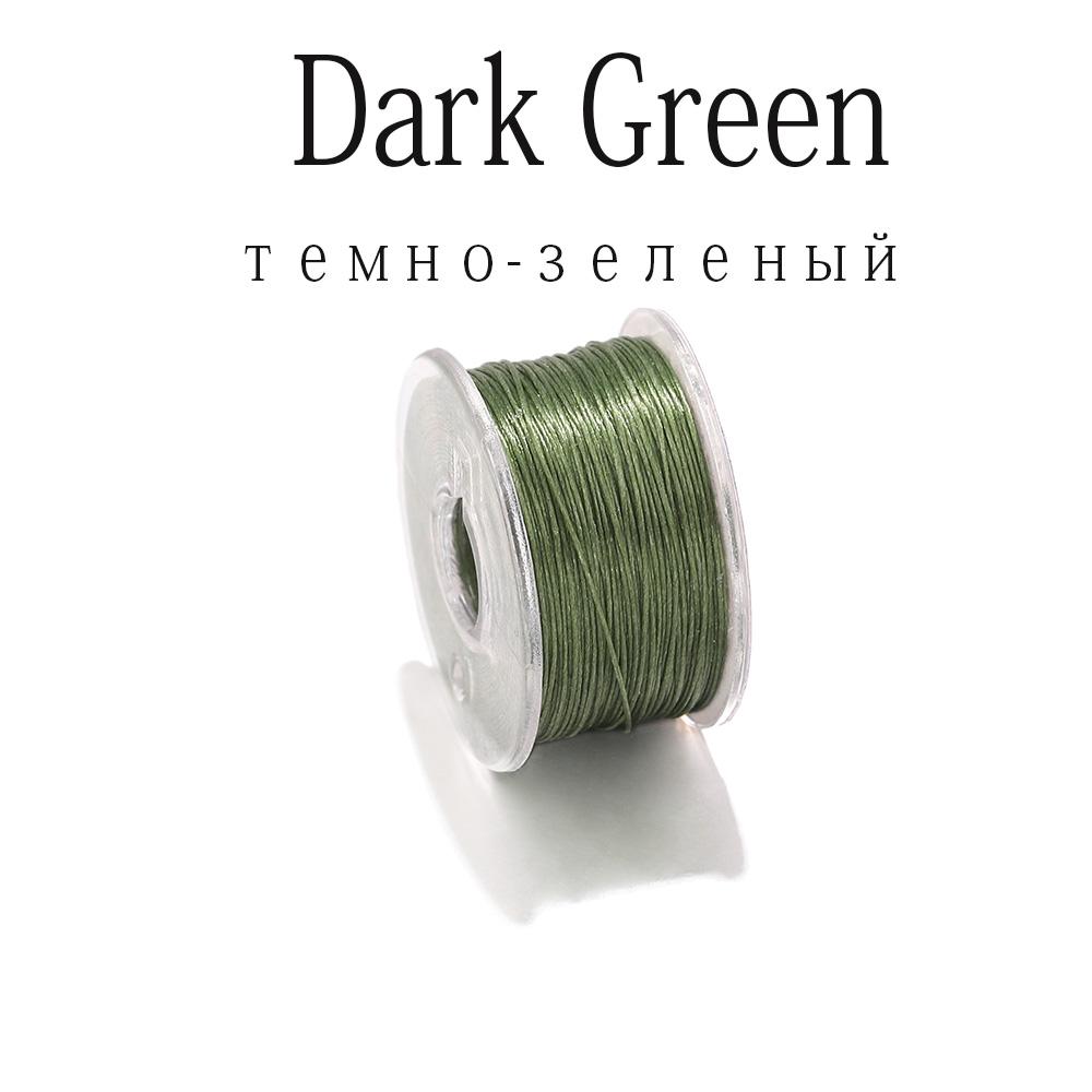 

50yards/roll High Quality Beading Threads For Seed Beads Jewelry Making Cord Thread For DIY Bracelet Jewelry Making Accessories темно-зеленого